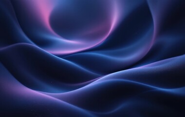 Poster - Abstract waves of blue and purple light create a mesmerizing swirl