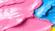 © SemangArt - Pink and blue paint swirls, abstract background