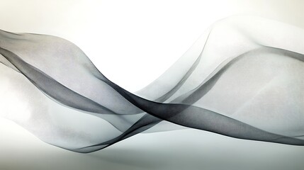Aufkleber - Abstract Gray and Black Fabric Wave Design