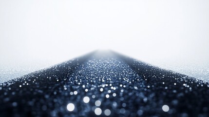 Poster - Abstract Glittering Surface Leading Towards a Bright Horizon With Gradient Effect