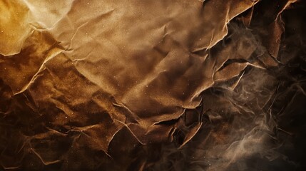 Poster - Premium Abstract Film Grain Texture with Golden Hues in Crumpled Pattern for Creative Projects