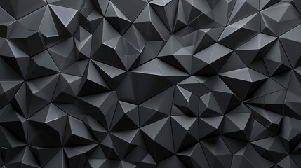 Poster - Abstract black geometric pattern.