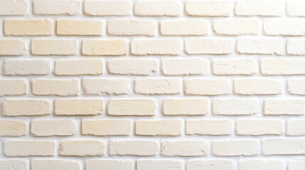 Poster - Pale Yellow Brick Wall with Subtle Warmth Perfect for Various Design and Decoration Projects