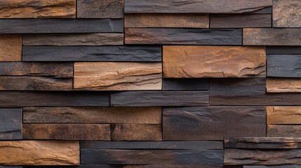 Poster - Seamless Modern Brick Wall Background Featuring Natural Texture and Warm Earthy Tones for Design Projects