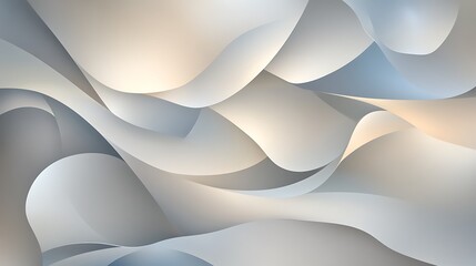 Aufkleber - Abstract Gray and Beige Wave Design