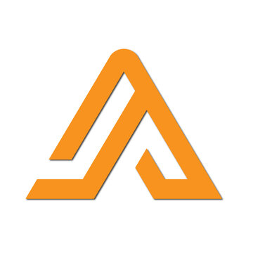 Web line modern color full letter logo design
