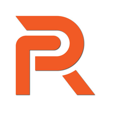 Web line modern color full letter logo design