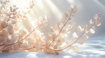 Poster - Delicate light filters through soft foliage in a serene and tranquil display of nature's beauty
