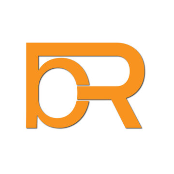 Web line modern color full letter logo design
