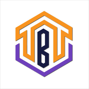 Web line modern color full letter logo design