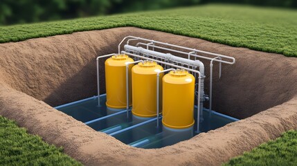 Technological Depiction of a Groundwater Treatment Plant with Stages for Sustainable Water Supply