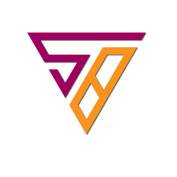 Web line modern color full letter logo design