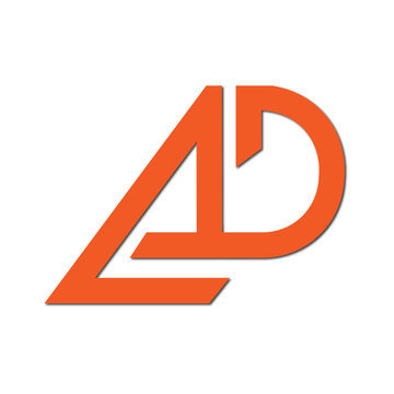 Web line modern color full letter logo design