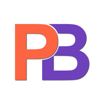 Web line modern color full letter logo design