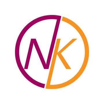 Web line modern color full letter logo design
