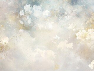 Poster - Serene cloudscape digital art soft textures atmospheric view dreamy concept