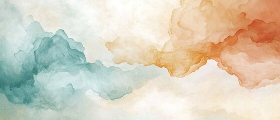 Poster - Dynamic colorful clouds interaction abstract art digital illustration creative environment artistic viewpoint