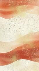Poster - Elegant abstract waves digital art soft colors modern design minimalist serene atmosphere