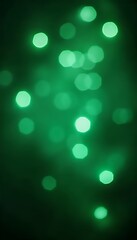 Wall Mural - bokeh green christmas shining background snowflake season shining shade gold blurred explosion green