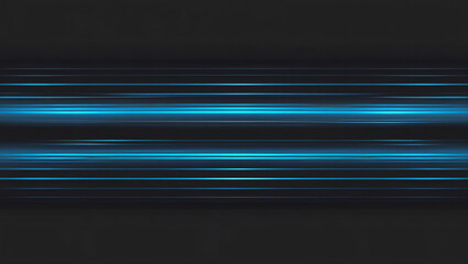 Abstract Blue Light Streaks on Black Background – Futuristic Motion Glow