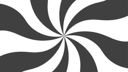 Fototapete - Abstract background with Radial spiral stripes rays retro starburst. Classic vintage sun rays pattern. Monochrome Hypnotic Spiral Design with Swirling Optical Illusion. Funky ray elements, circle moti