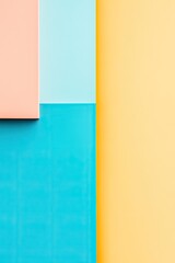 Poster - vibrant minimalist design showcasing variety of colorful geometric shapes on solid background featur