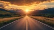 © Zeva - Mountain sunset road journey landscape travel