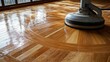 © soem - Professional floor buffer polishing the floor.
