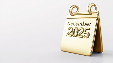 Poster - a sleek metallic Calendar 