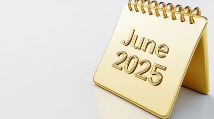 Poster - a sleek metallic Calendar 