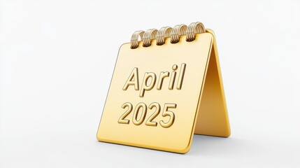 Poster - a sleek metallic Calendar 
