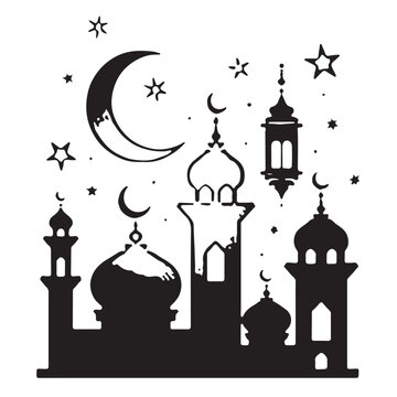 Islamic Mosque Silhouette