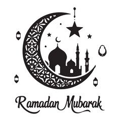 Fototapete - Ramadan Mubarak Ramadan Kareem Islam Ramadan Typography Design Ramadan Logo Design Islamic Logo