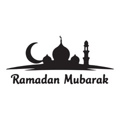 Fototapete - Ramadan Kareem Text Graphic Illustration Happy Eid al-Adha Mubarak