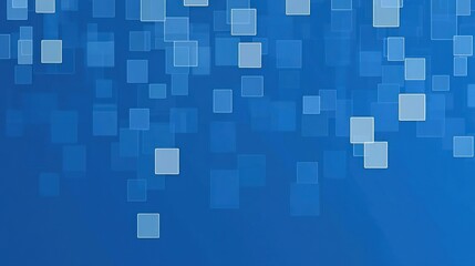 Poster - Blue abstract square background; digital design; website header
