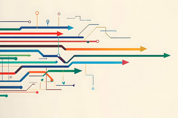 Poster - Abstract Illustration: Network Flow