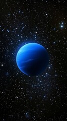 Wall Mural - neptune surrounded by stars in the vast expanse of space captured from astronomical observations