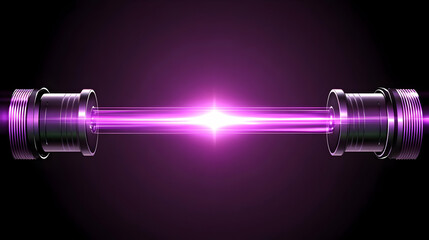 Aufkleber - Purple Energy Beam 3D Illustration