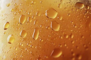 Poster - Close up of cold beer with condensation on a hot summer day