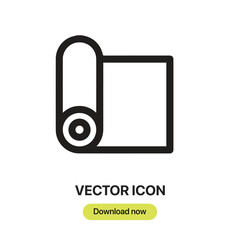 Leinwandbilder - Pilates icon vector. Linear-style sign for mobile concept and web design. Pilates symbol illustration. Pixel vector graphics - Vector.