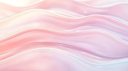 Poster - Pastel Pink Wave Abstract Background - Pastel colors