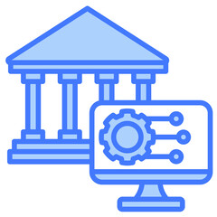 Poster - Banking System Icon