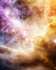 Poster - Exploring cosmic wonders a stunning nebula in space digital art celestial environment immersive viewpoint