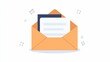 © Nuttiya - Open Envelope with Letter Sparkling Graphic Design