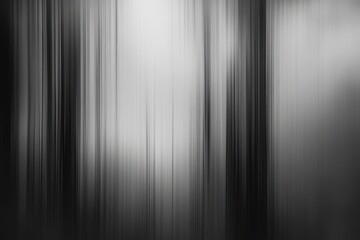Aufkleber - Abstract black and white blurred forest scene with vertical lines, evoking mystery and calmness