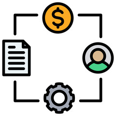 Poster - Value Chain Icon