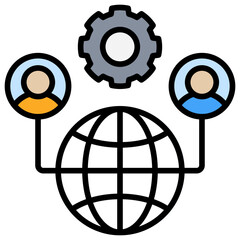 Poster - Outsourcing Icon