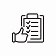 © Kamran - clipboard checklist thumbs up survey icon vector sign