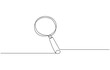 © simplex_line - One continuous line illustration of magnifying glass. Continuous line drawing of magnifying glass, Continuous line illustration of magnifying glass. Continuous line drawing of magnifying glass lens.