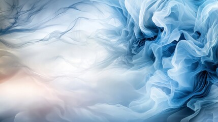 Poster - Soft flowing shadows mimicking nature's beauty in abstract art vibrant colors fluid patterns indoor aesthetics